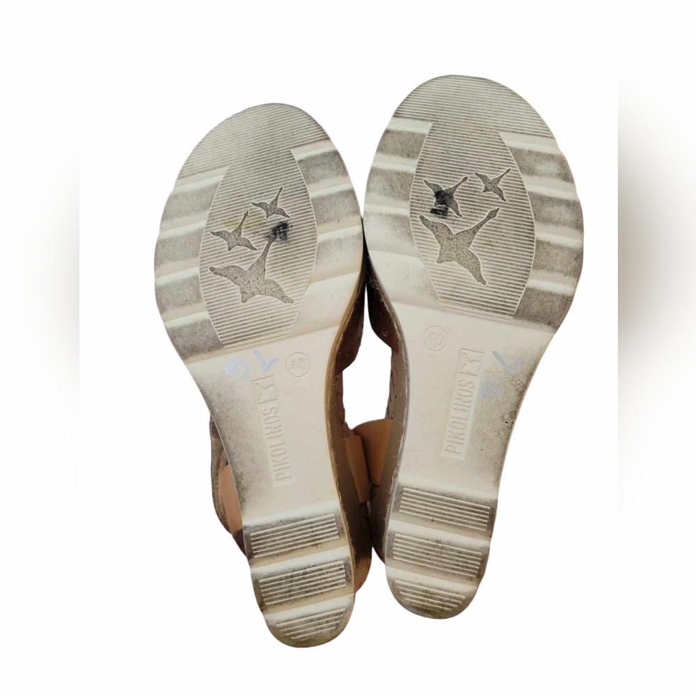 Pikolinos Bali Leather Wedge Sandal Size 40 - Picture 5 of 8